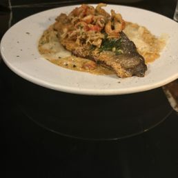 Pan seared branzino add crawfish Pan seared branzino add crawfish
