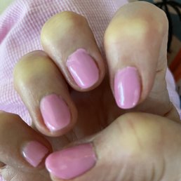 Terrible gel manicure.
