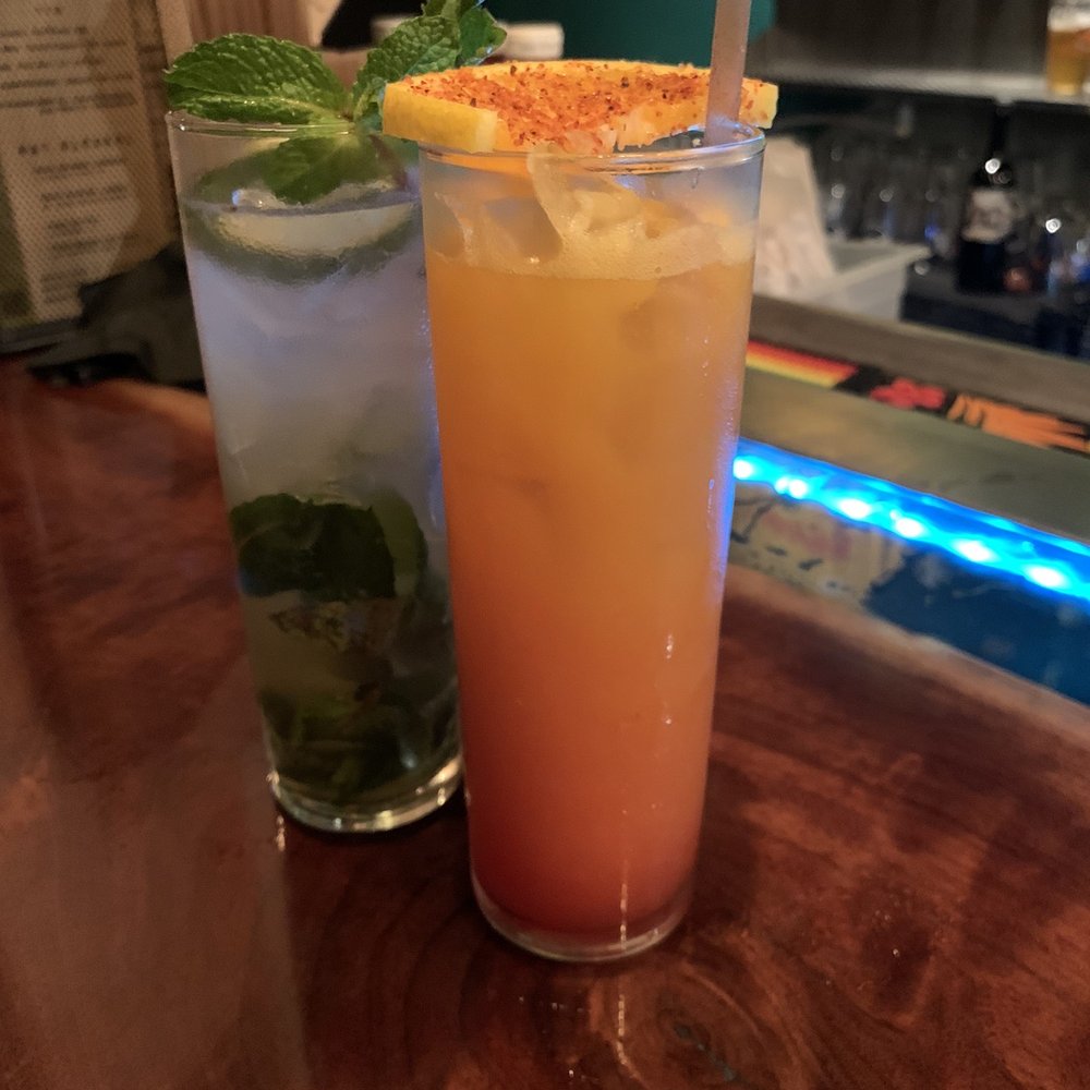 Tropics Cocktail Bar - Lemongrass mojito and Oaxacan sunset - Cocktail Bars Near Me - Cocoa Beach, Florida Tropics Cocktail Bar - Lemongrass mojito and Oaxacan sunset - Cocktail Bars Near Me - Cocoa Beach, Florida