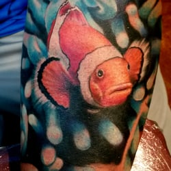 Dixie Station Tattoo - Clown fish tattoo