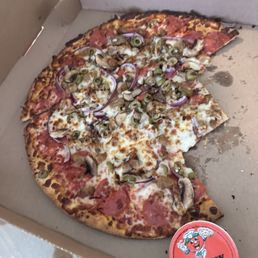 Large thin crust Supreme