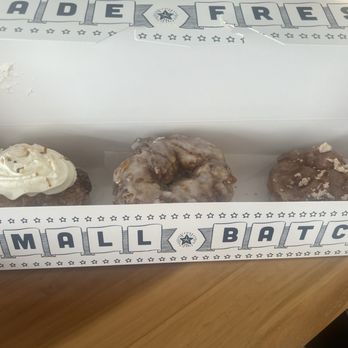 Parlor Doughnuts - Coconut cream, glazed and cinnamon - Coffee & Tea Near Me - Panama City Beach, Florida