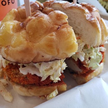 Bopomofo Cafe - Spicy Taiwanese fried chicken sandwich- delicious! - Bubble Tea Near Me - San Gabriel, California Bopomofo Cafe - Spicy Taiwanese fried chicken sandwich- delicious! - Bubble Tea Near Me - San Gabriel, California