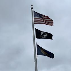 Purple Heart Rest Area - Flags