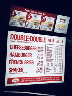 Menu photo 2 In-N-Out Burger Folsom, CA Menu photo 2 In-N-Out Burger Folsom, CA