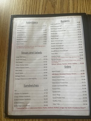 Menu photo 4 The Sundowner Phillipsburg, KS Menu photo 4 The Sundowner Phillipsburg, KS