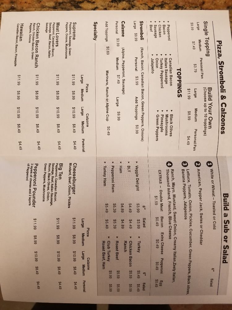 GRANDPA’S PIZZA/ HATCH CHILE GRILL Updated August 2024 1323 Main St