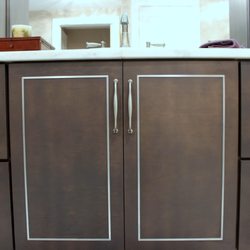Seclay CNC - aluminum inlays by Seclay in cabinets by Adalay Interiors, Tampa FLA