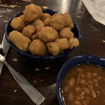 Community BBQ and Grill - Sides-Okra and beans. - Barbeque Near Me - Rockwall, Texas