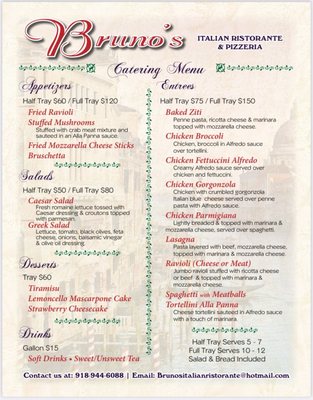 Menu photo 3 Bruno’s italian Ristorante Broken Arrow, OK