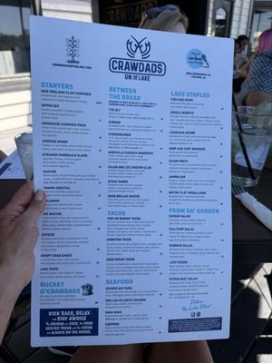 Menu photo 1 Crawdads on the Lake Folsom, CA