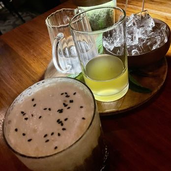 Boutros - After dinner drinks Limoncello and Cloud 9 - New American Near Me - Brooklyn, New York