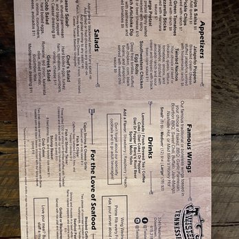 Twisted Oaks Saloon - Menu 2 - Bars Near Me - Dowelltown, Tennessee