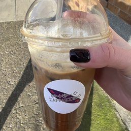 Iced Lavender White Chocolate Latte Iced Lavender White Chocolate Latte