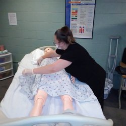 Affordable Training - One of the students learning a new skill!