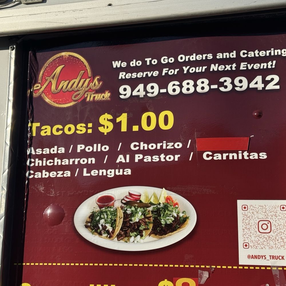 Andy’s Taco Truck - Food Trucks Near Me - Westminster, California