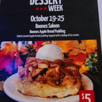  Boone's - Tasty looking bread pudding but I didn't have a chance to try it. - American Near Me - Springfield, Illinois