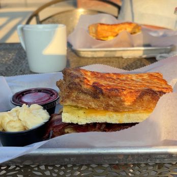 PROVIDER - Bacon egg and cheese on a biscuit - Coffee & Tea Near Me - Indianapolis, Indiana