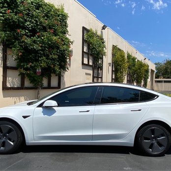 Professional Window Tinting - 2021 Tesla Model 3 tinted - Car Window Tinting Near Me - Novato, California
