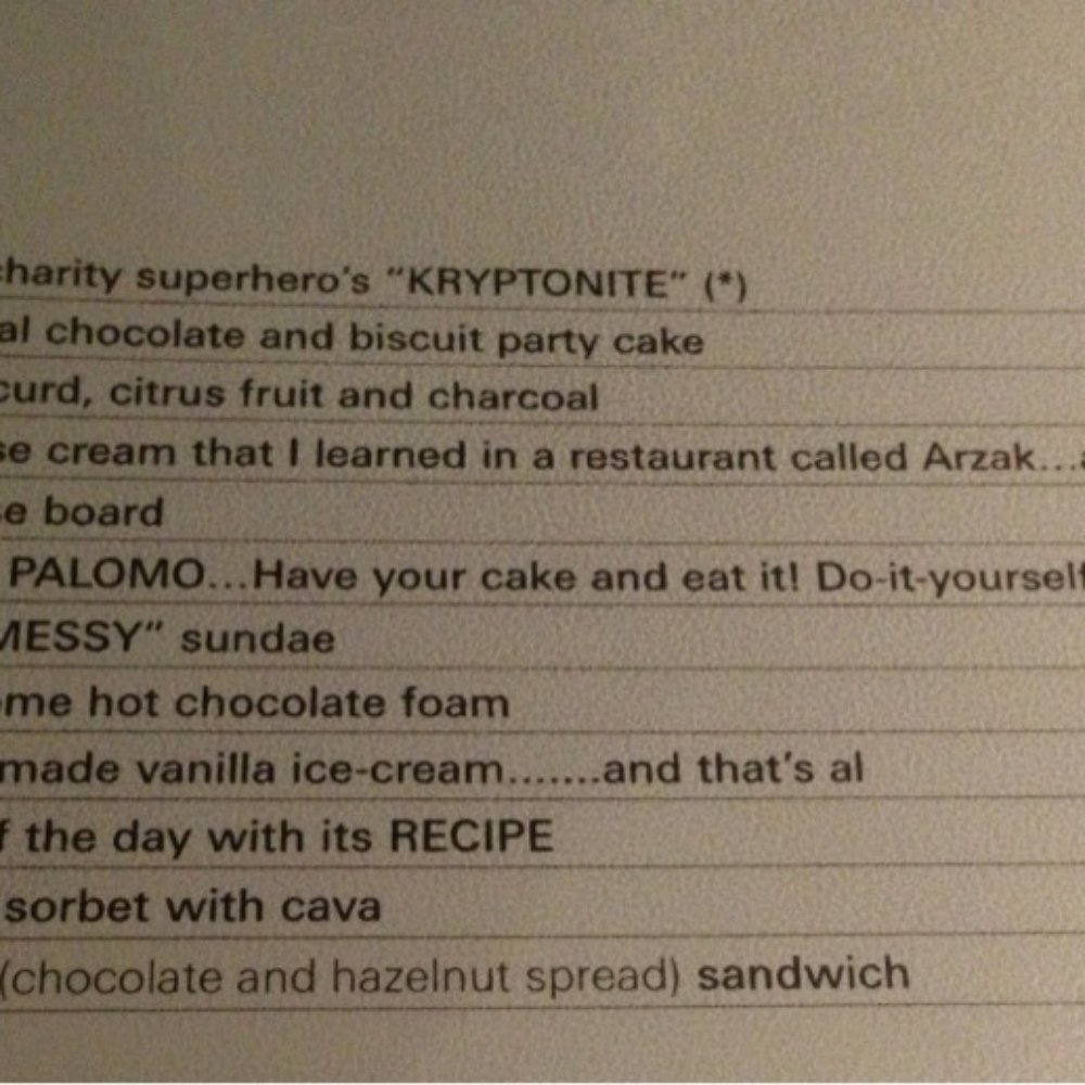La Gabinoteca - dessert menu-i like the wording! - Spanish Near Me - Madrid, M La Gabinoteca - dessert menu-i like the wording! - Spanish Near Me - Madrid, M