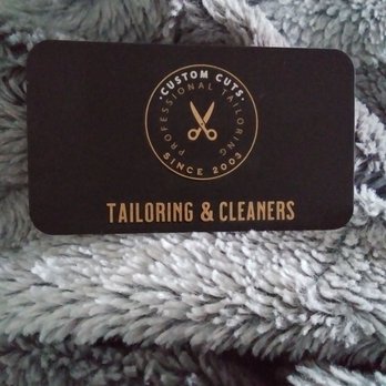 Custom Cuts Tailoring & Cleaners - Classy Business Cards these cards also have a nice soft texture to them so cool - Sewing & Alterations Near Me - Fullerton, California Custom Cuts Tailoring & Cleaners - Classy Business Cards these cards also have a nice soft texture to them so cool - Sewing & Alterations Near Me - Fullerton, California