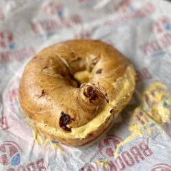 Brooklyn Water Bagel - Cinnamon Raisin Bagel w/ Pumpkin Cream Cheese