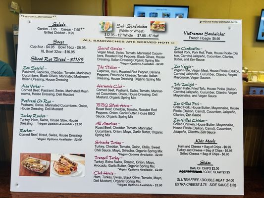 Menu photo 2 Zen Deli Fort Myers, FL