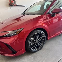 Before and after tint job. Before and after tint job.