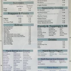 Dover Delite - Menu