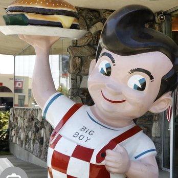 Bob's Big Boy Broiler - Bob in front greeting you! - American Near Me - Downey, California Bob's Big Boy Broiler - Bob in front greeting you! - American Near Me - Downey, California