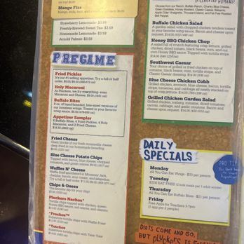 Pluckers Wing Bar - Selma - Menu - Chicken Wings Near Me - Selma, Texas