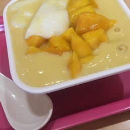 Coco mango tofu pudding