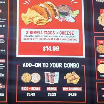 Mike's Red Tacos  - Menu - Mexican Near Me - San Diego, California