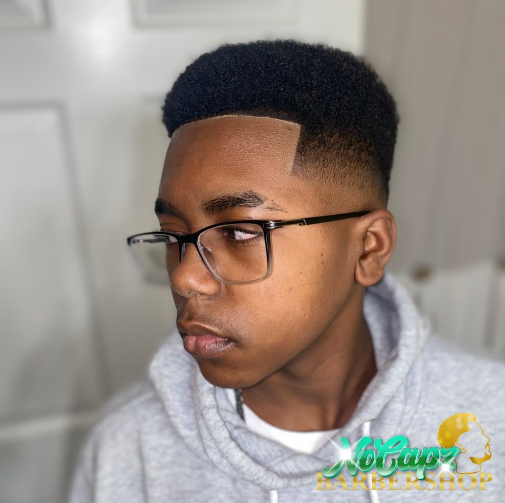 No Capz Barbershop Logo