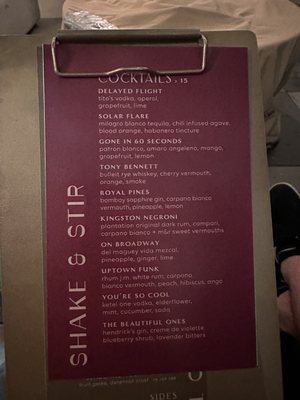 Menu photo 1 High 5ive Rooftop Bar Oakland, CA
