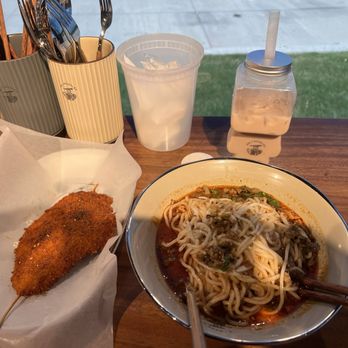 No 1 Noodles - Fried chicken steak and Sichuan Dan Dan Noodle - Chinese Near Me - Plano, Texas