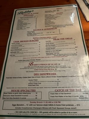 Menu photo 1 Bobby's Restaurant & Lounge Vero Beach, FL Menu photo 1 Bobby's Restaurant & Lounge Vero Beach, FL