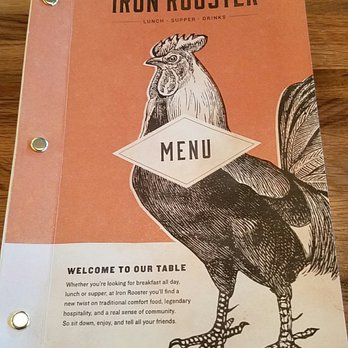Iron Rooster - Menu cover - Breakfast & Brunch Near Me - Cockeysville, Maryland Iron Rooster - Menu cover - Breakfast & Brunch Near Me - Cockeysville, Maryland