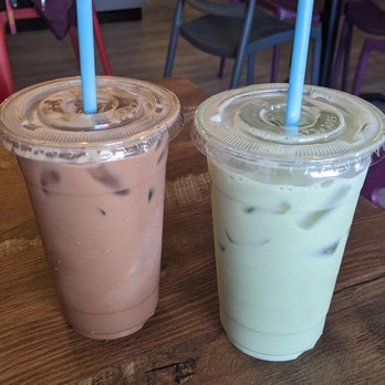 Marcel Kitchen - Hazelnut mocha and lavender matcha - Breakfast & Brunch Near Me - Montclair, New Jersey
