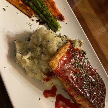 One 11 Kitchen & Bar - Alaskan Coho Salmon w. citrus beet gastrique - New American Near Me - Nevada City, California