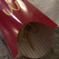 McDonald's - Example of the fries I received. Pitiful!