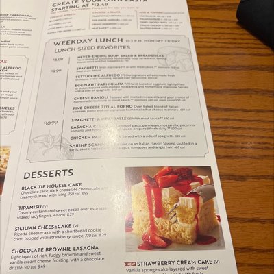 Menu photo 2 Olive Garden Italian Restaurant Buford, GA