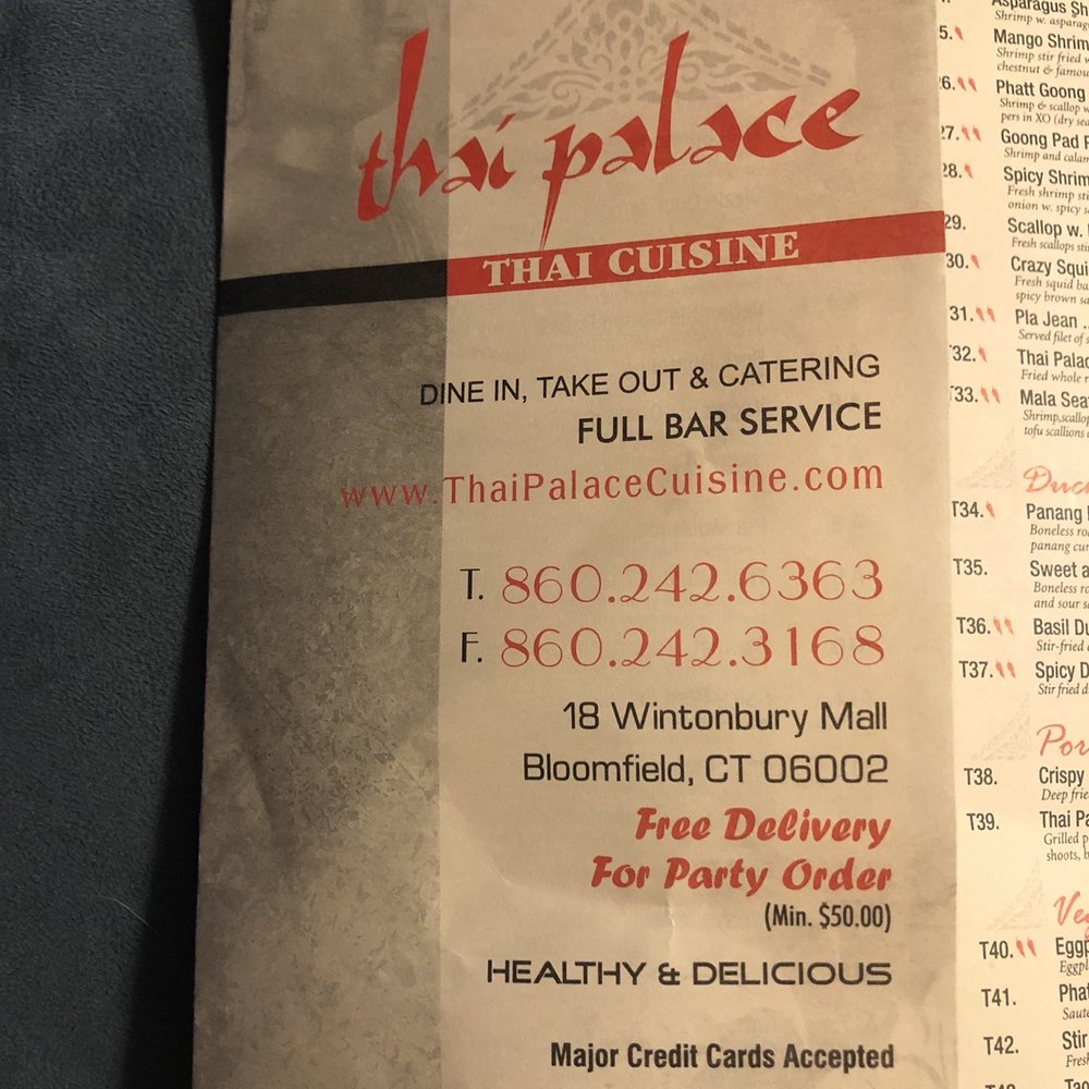 Thai Palace - Thai Palace menu - Thai Near Me - Bloomfield, Connecticut