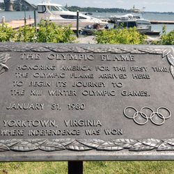 Yorktown Market Days Farmers Market - Historical plaques all around the waterfront