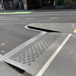 Apex Car Rentals - Curb from passenger looking forward