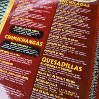 Mi Hacienda Mexican Restaurant - Menu 6/25 - Mexican Near Me - Carmel, Indiana Mi Hacienda Mexican Restaurant - Menu 6/25 - Mexican Near Me - Carmel, Indiana