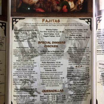 Puerto Nuevo - Menu - Mexican Near Me - Bristol, Virginia