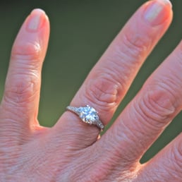 My absolutely perfect engagement ring from Leigh Jay Nacht! Thank you Leigh and Winona! My absolutely perfect engagement ring from Leigh Jay Nacht! Thank you Leigh and Winona!