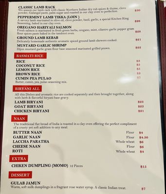 Menu photo 6 Avatar Indian Bistro Granite Bay, CA