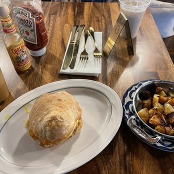 Ladybird Deli and Bakery - bodega sandwhich, home fries, and iced vanilla latte - Delis Near Me - Hamburg, New York Ladybird Deli and Bakery - bodega sandwhich, home fries, and iced vanilla latte - Delis Near Me - Hamburg, New York